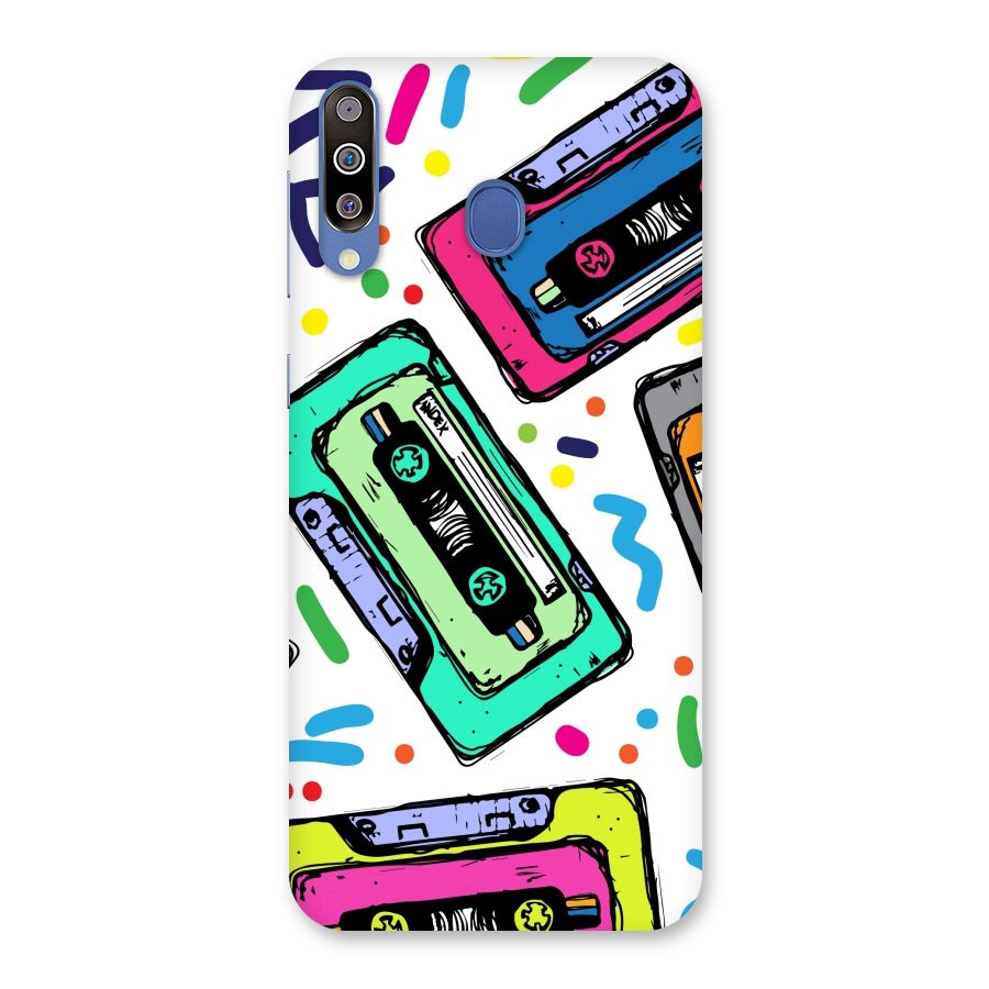 Cassette Pattern Back Case for Galaxy M30