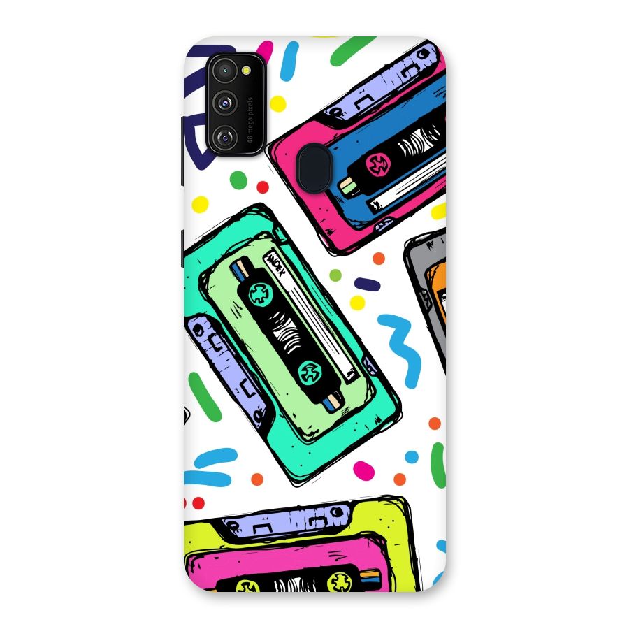 Cassette Pattern Back Case for Galaxy M30s