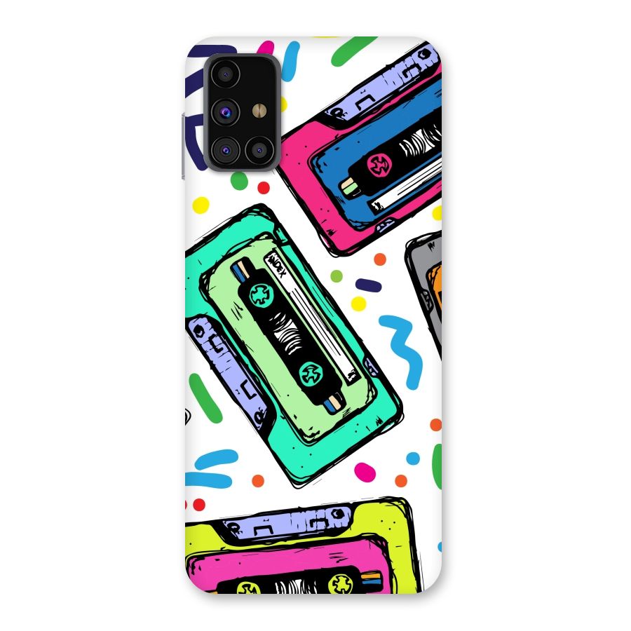 Cassette Pattern Back Case for Galaxy M31s
