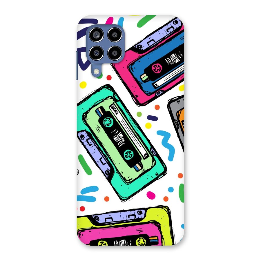 Cassette Pattern Back Case for Galaxy M53 5G