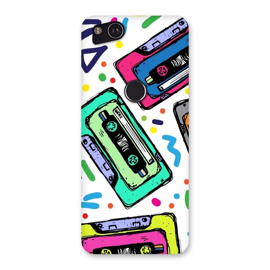 Cassette Pattern Back Case for Google Pixel 2