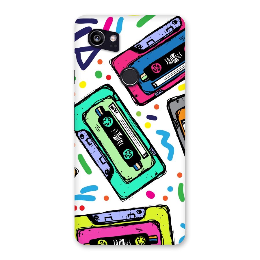 Cassette Pattern Back Case for Google Pixel 2 XL