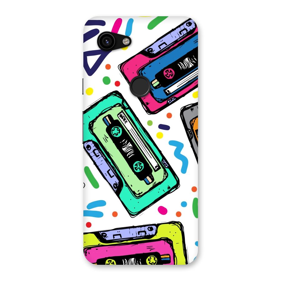 Cassette Pattern Back Case for Google Pixel 3a