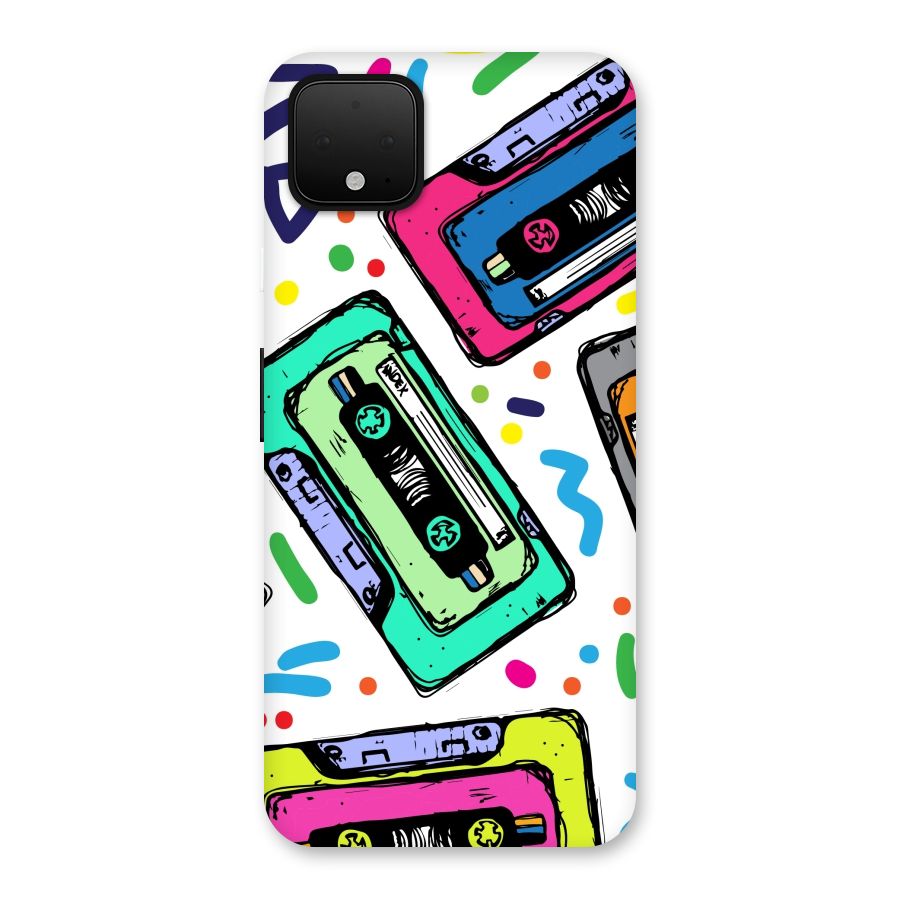 Cassette Pattern Back Case for Google Pixel 4 XL