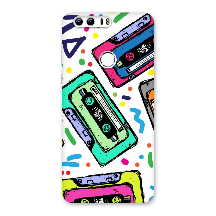 Cassette Pattern Back Case for Honor 8