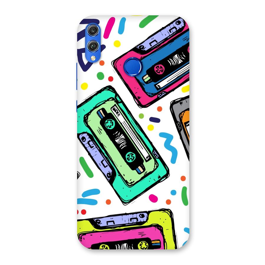 Cassette Pattern Back Case for Honor 8X