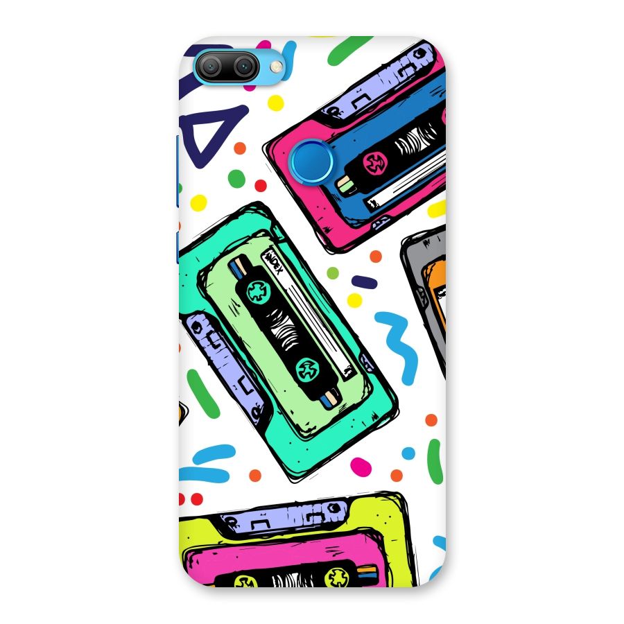 Cassette Pattern Back Case for Honor 9N
