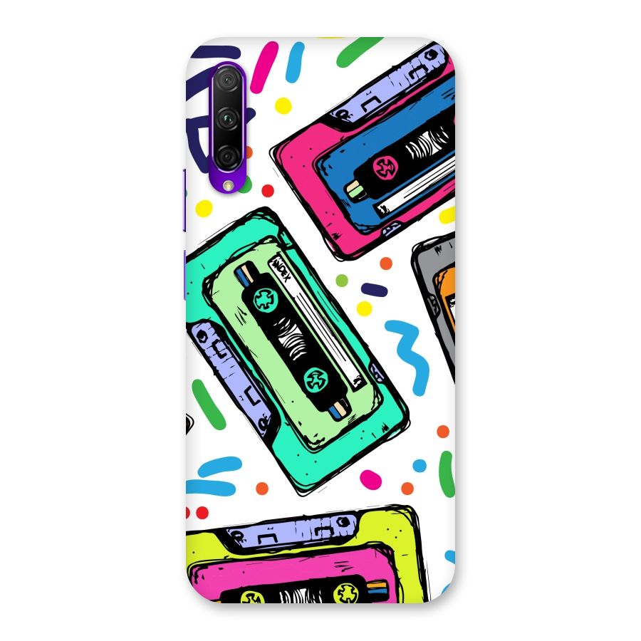 Cassette Pattern Back Case for Honor 9X Pro