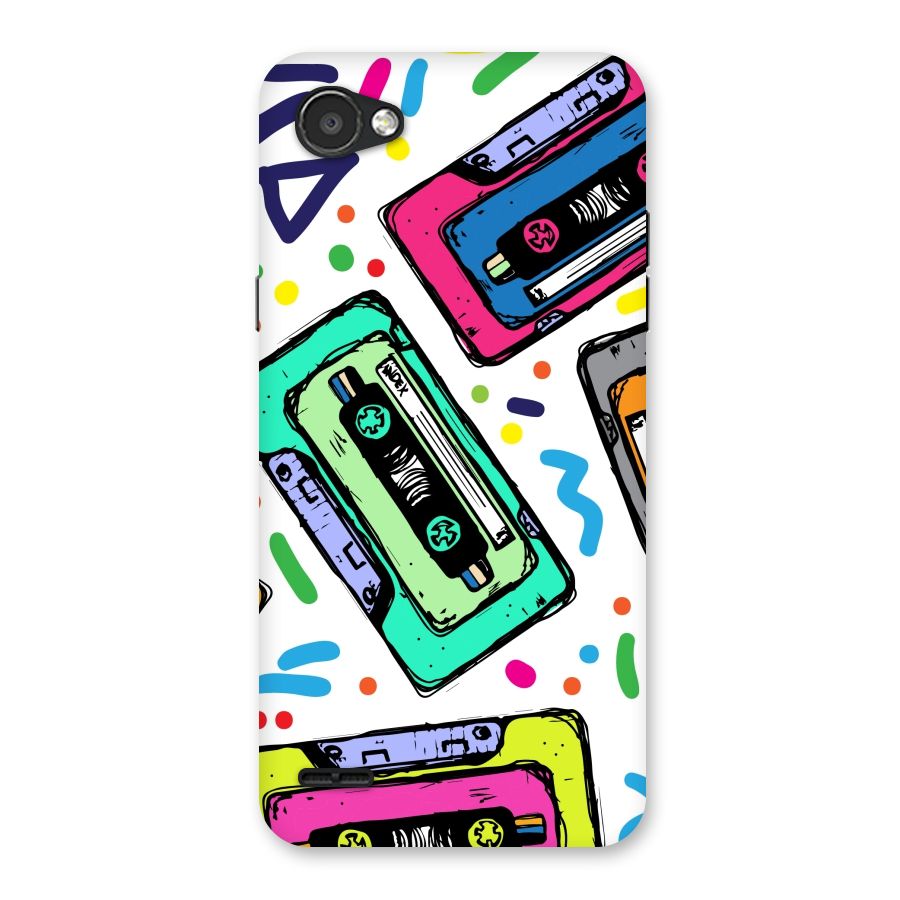 Cassette Pattern Back Case for LG Q6