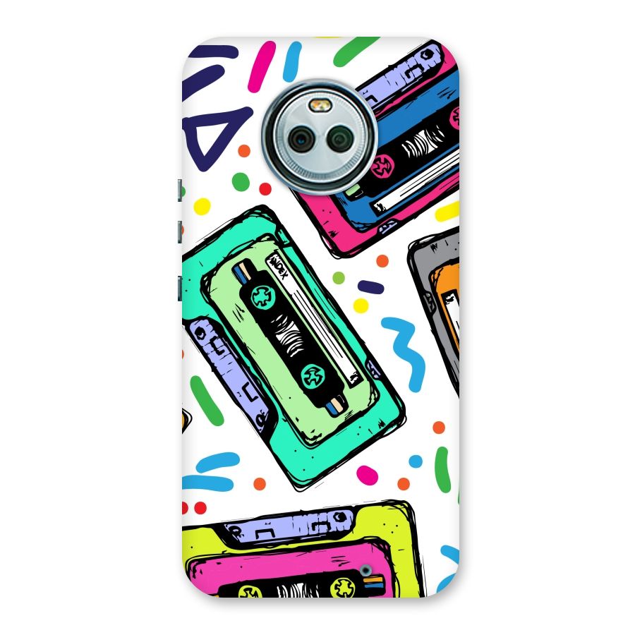 Cassette Pattern Back Case for Moto X4