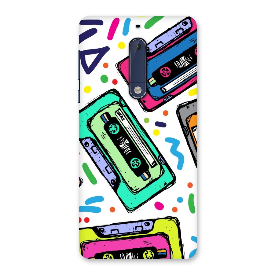 Cassette Pattern Back Case for Nokia 5
