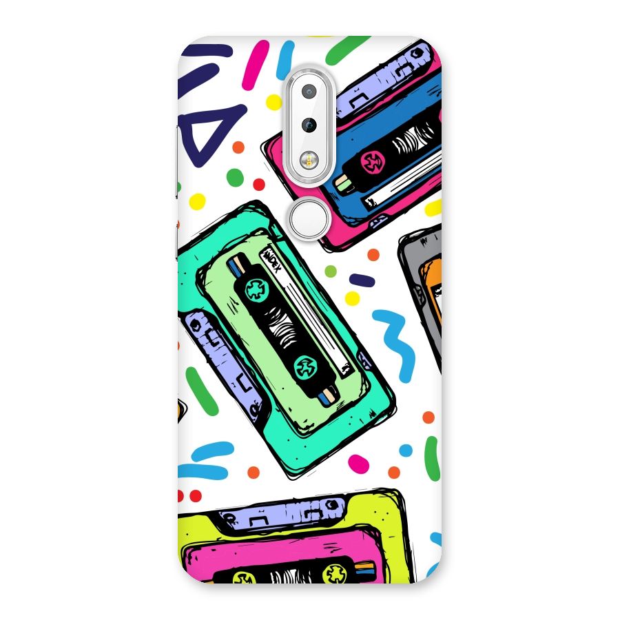 Cassette Pattern Back Case for Nokia 6.1 Plus
