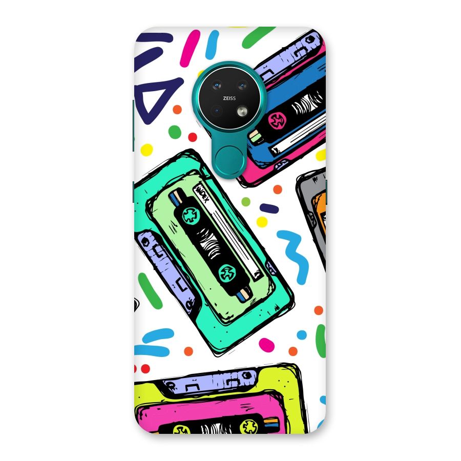 Cassette Pattern Back Case for Nokia 7.2