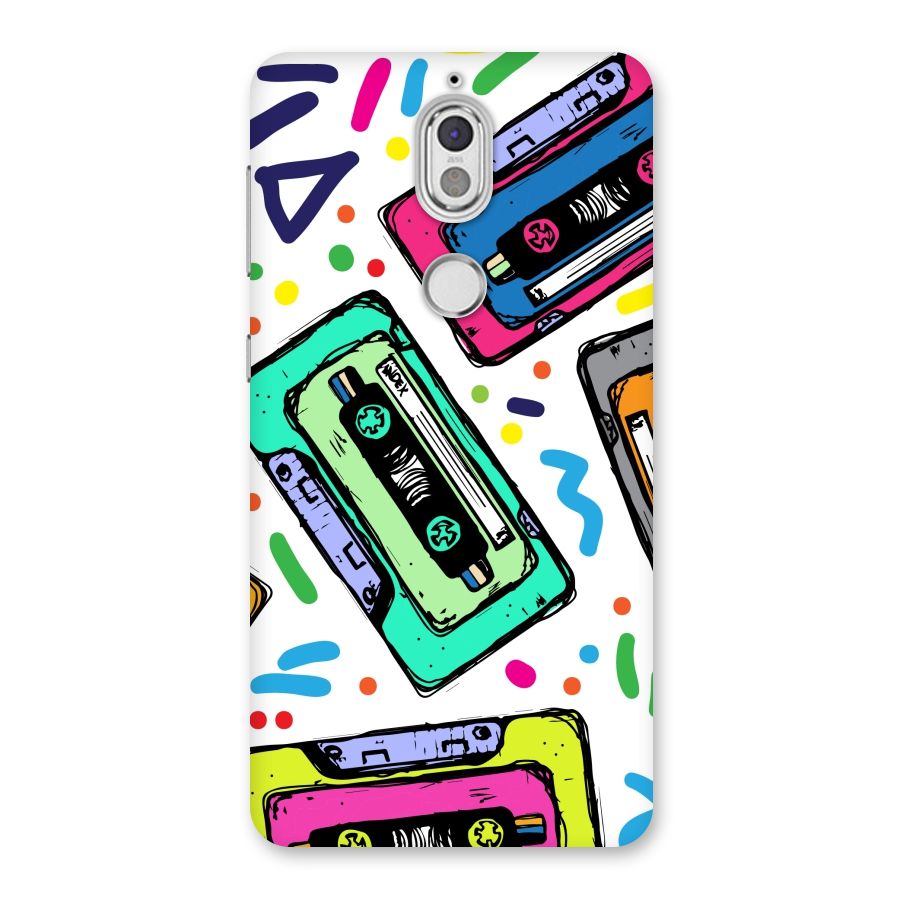 Cassette Pattern Back Case for Nokia 7