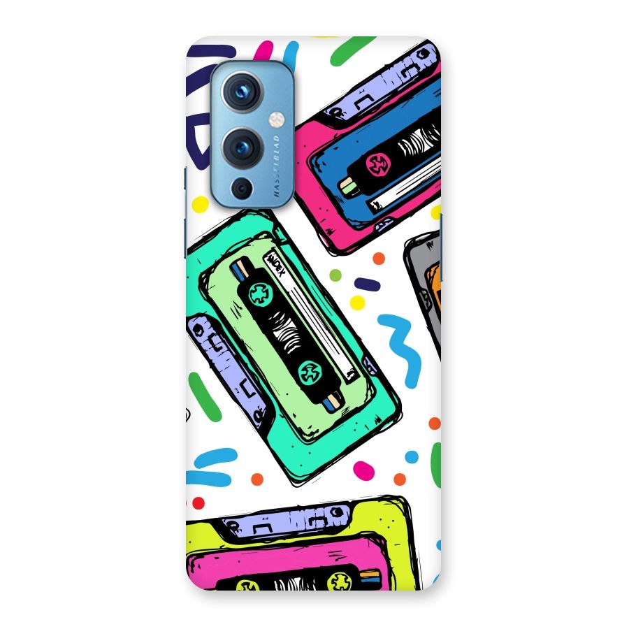 Cassette Pattern Back Case for OnePlus 9