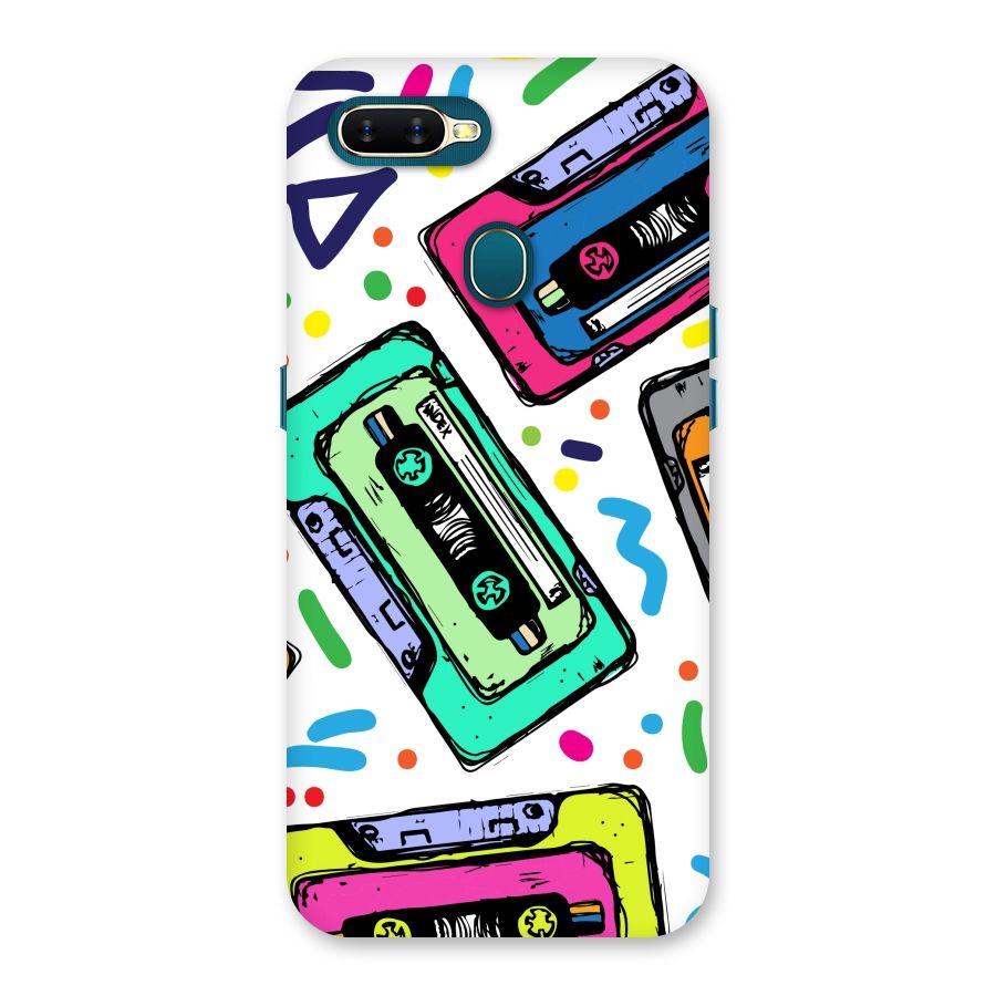 Cassette Pattern Back Case for Oppo A11k