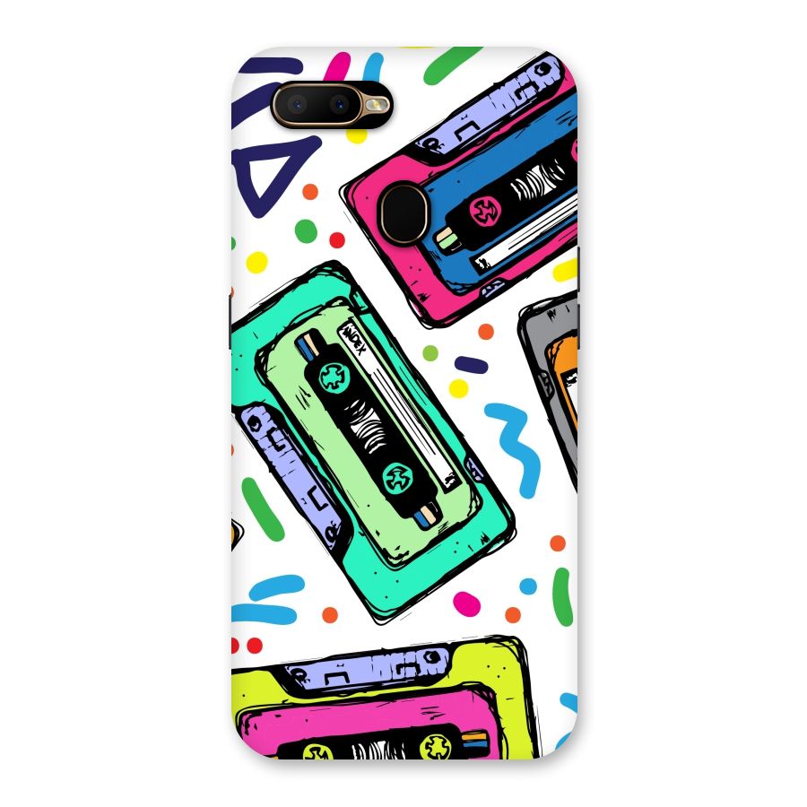 Cassette Pattern Back Case for Oppo A5s