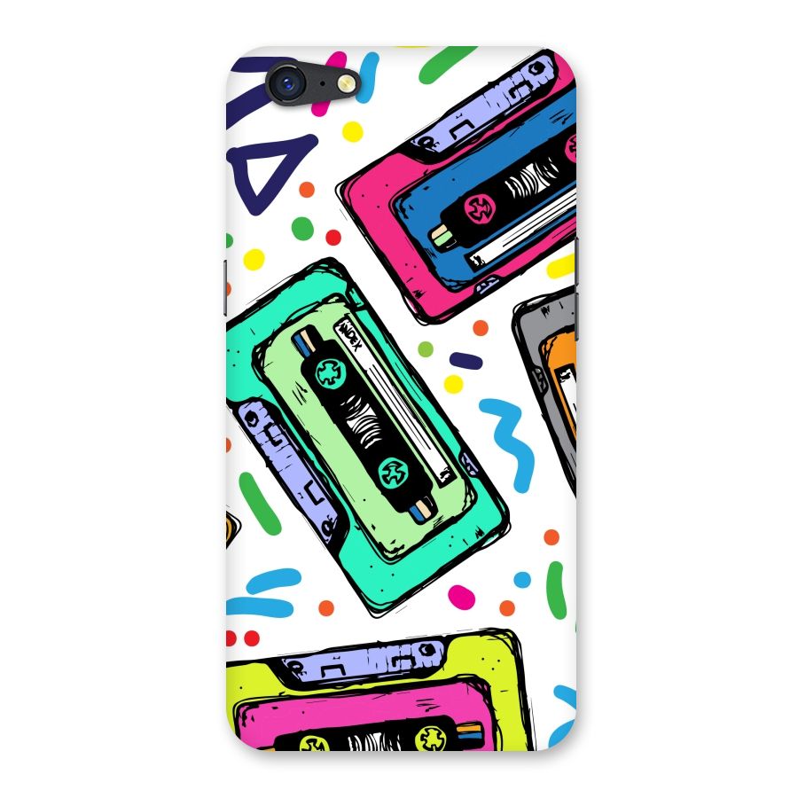 Cassette Pattern Back Case for Oppo A71