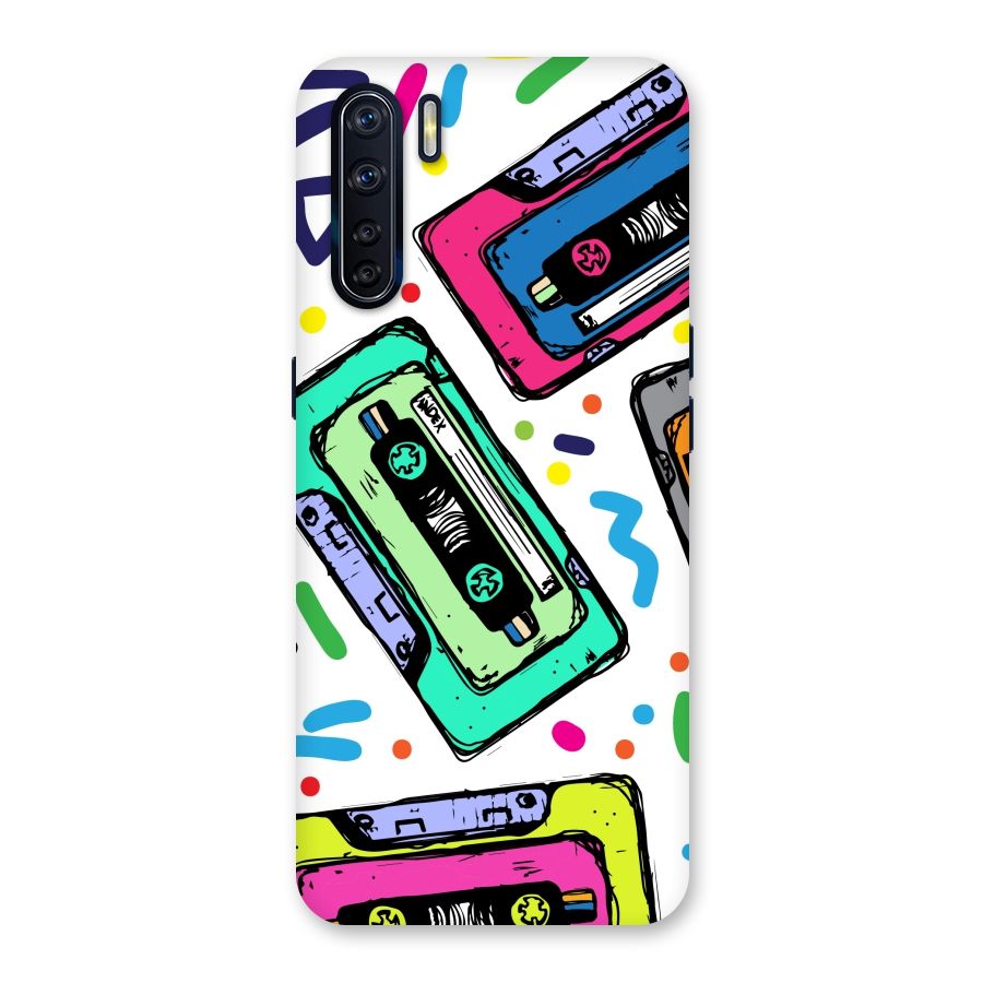 Cassette Pattern Back Case for Oppo F15