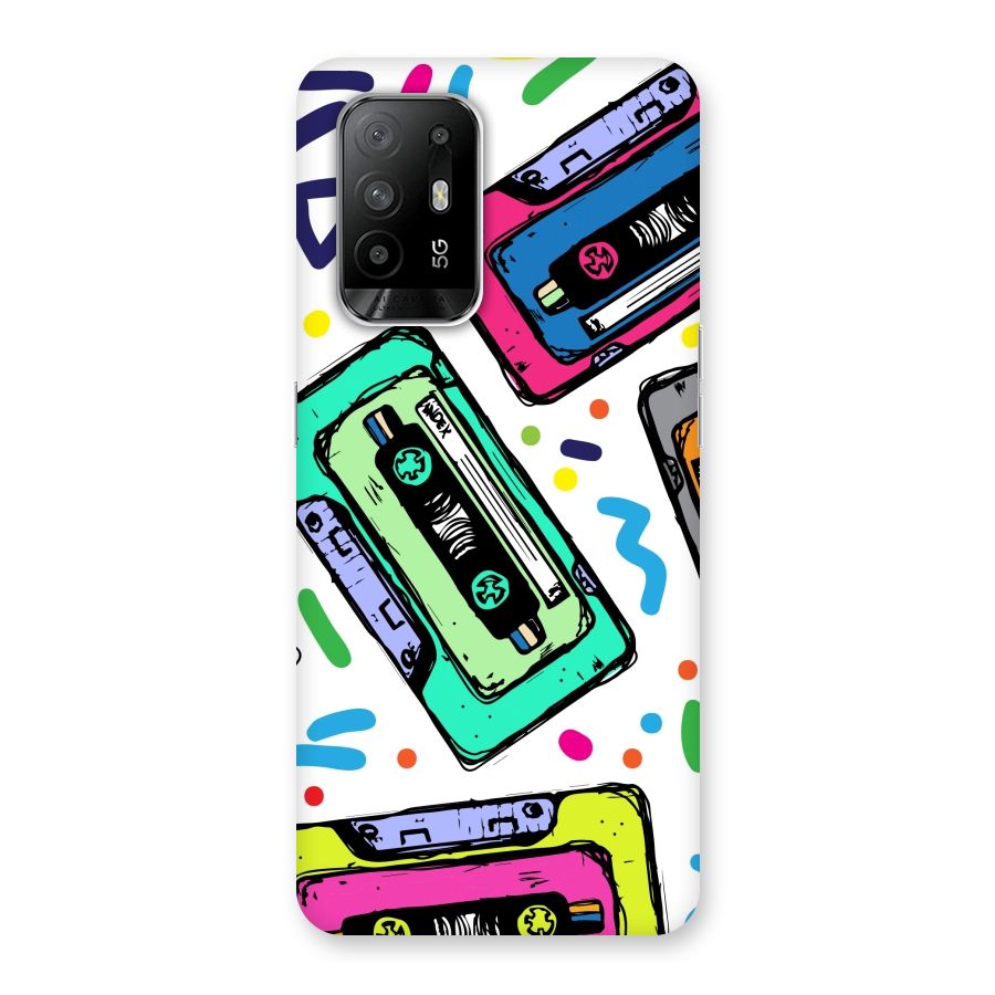 Cassette Pattern Back Case for Oppo F19 Pro Plus 5G