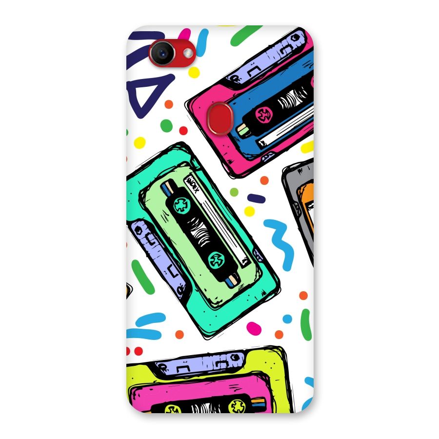 Cassette Pattern Back Case for Oppo F7