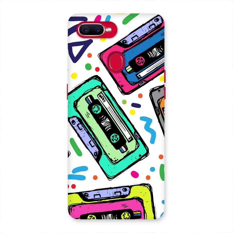Cassette Pattern Back Case for Oppo F9 Pro