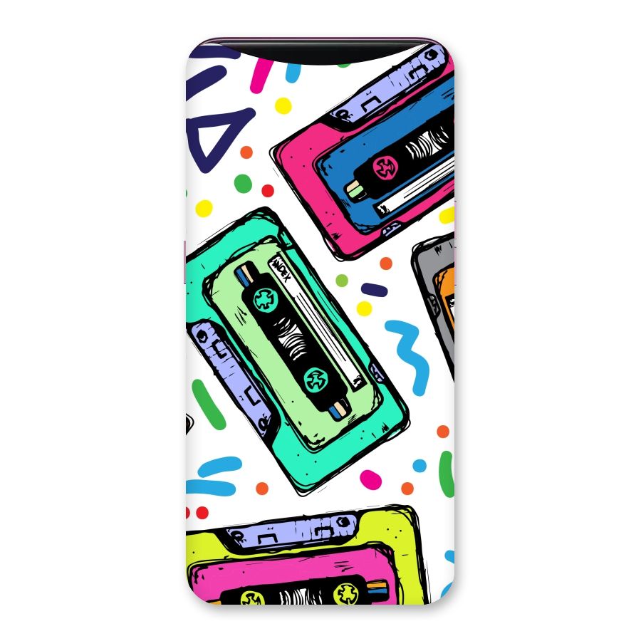Cassette Pattern Back Case for Oppo Find X