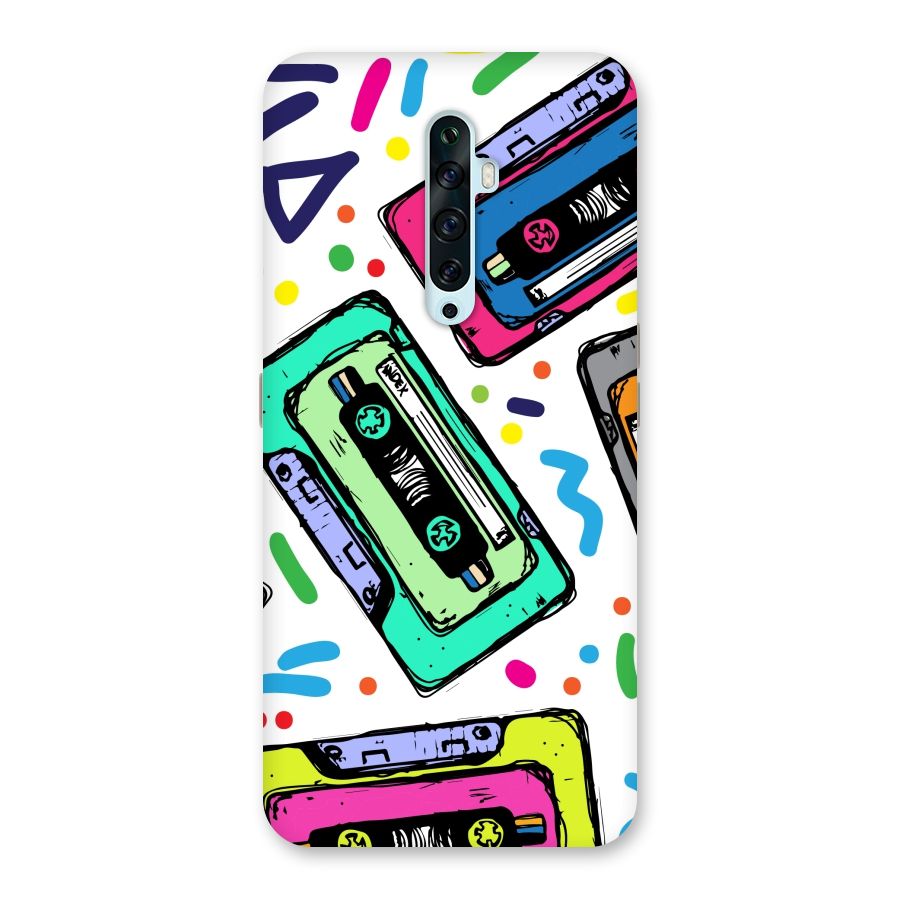 Cassette Pattern Back Case for Oppo Reno2 Z