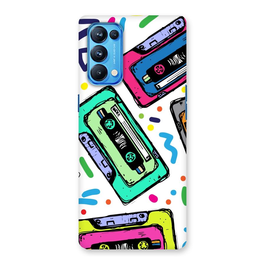 Cassette Pattern Back Case for Oppo Reno5 Pro 5G