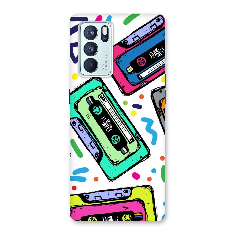 Cassette Pattern Back Case for Oppo Reno6 Pro 5G