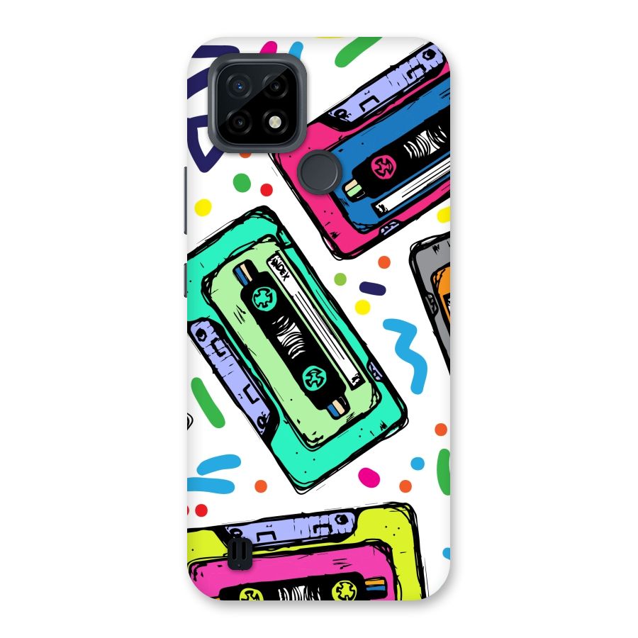 Cassette Pattern Back Case for Realme C21