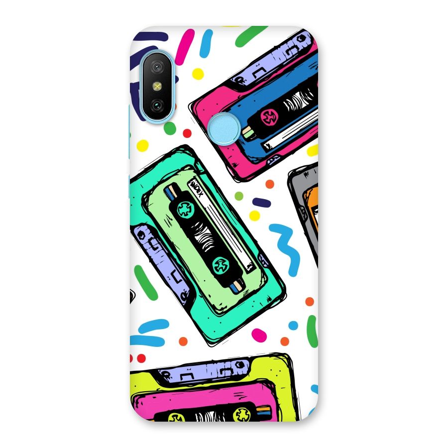 Cassette Pattern Back Case for Redmi 6 Pro