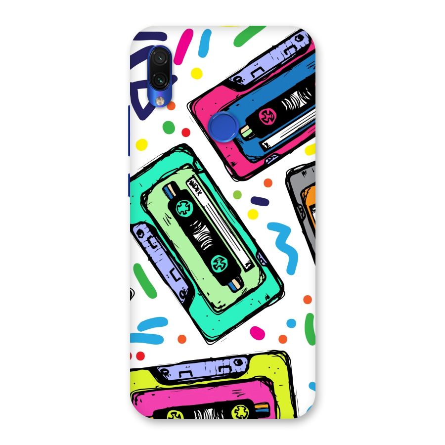 Cassette Pattern Back Case for Redmi Note 7S