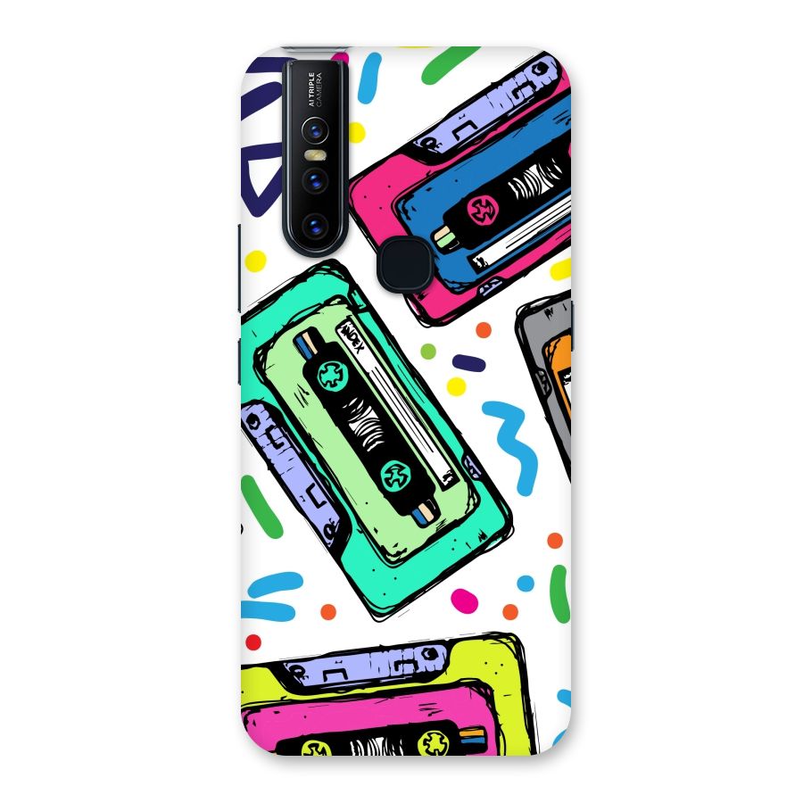 Cassette Pattern Back Case for Vivo V15