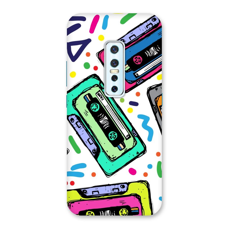 Cassette Pattern Back Case for Vivo V17 Pro