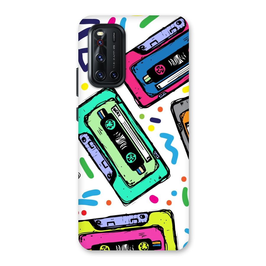 Cassette Pattern Back Case for Vivo V19