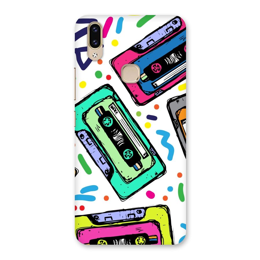Cassette Pattern Back Case for Vivo V9 Youth