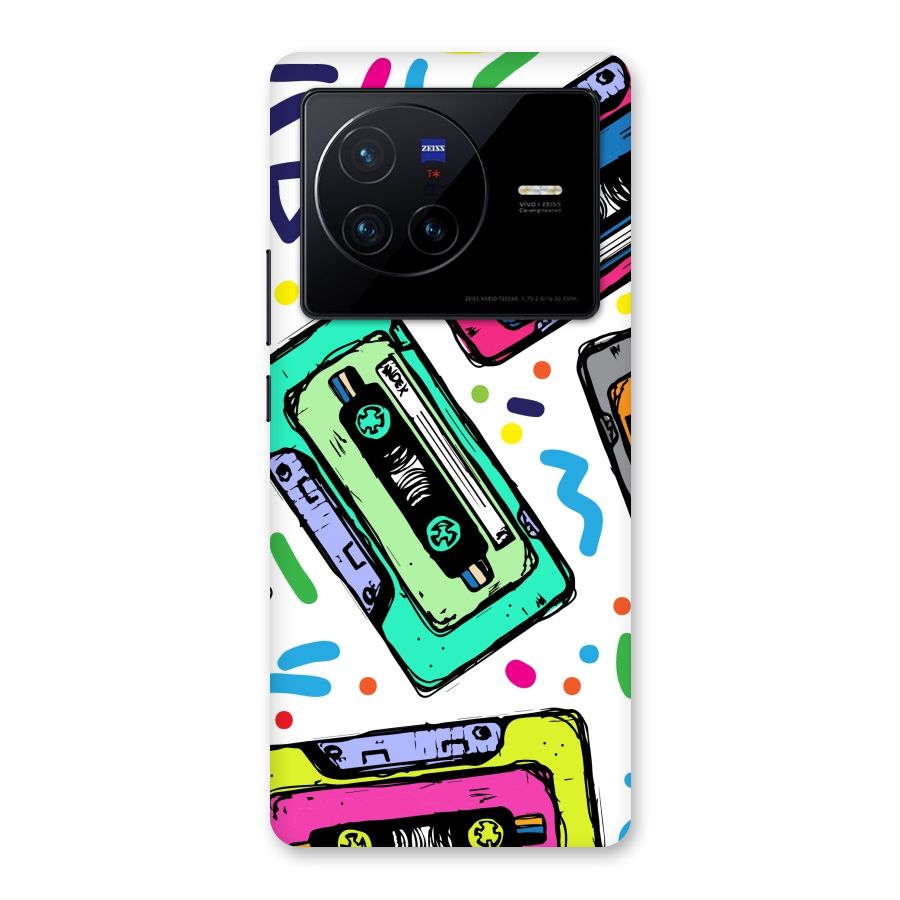 Cassette Pattern Back Case for Vivo X80
