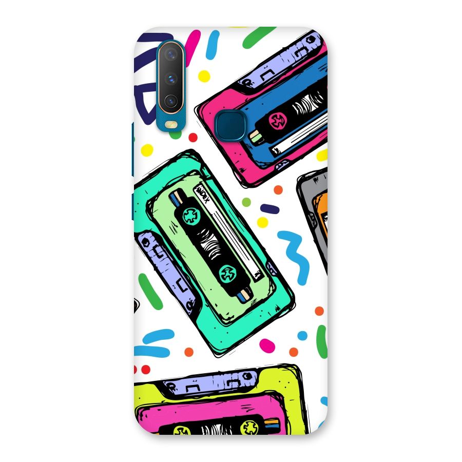 Cassette Pattern Back Case for Vivo Y17