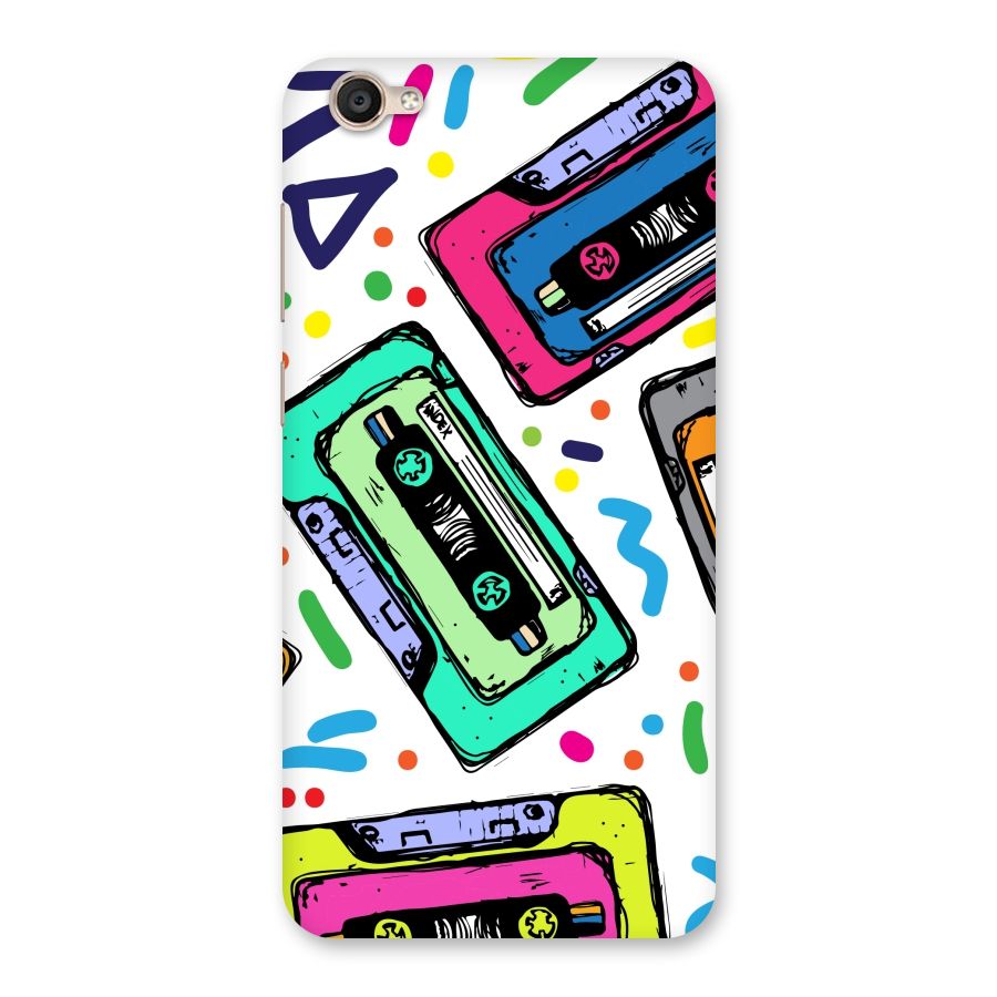 Cassette Pattern Back Case for Vivo Y55s