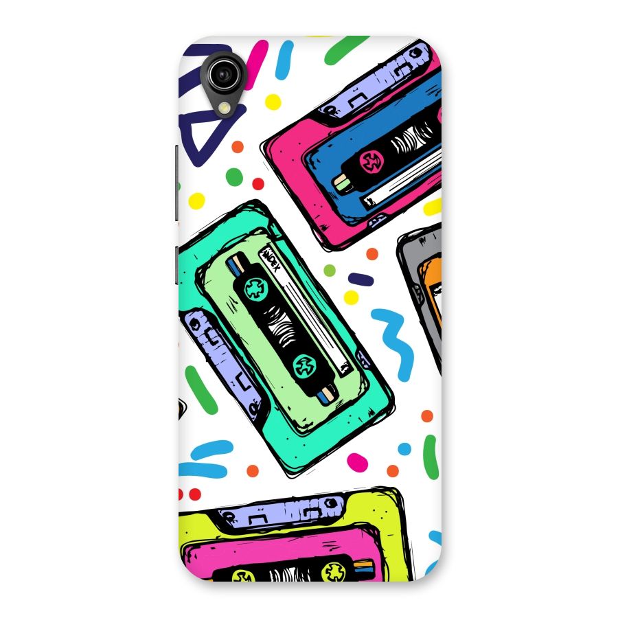 Cassette Pattern Back Case for Vivo Y90