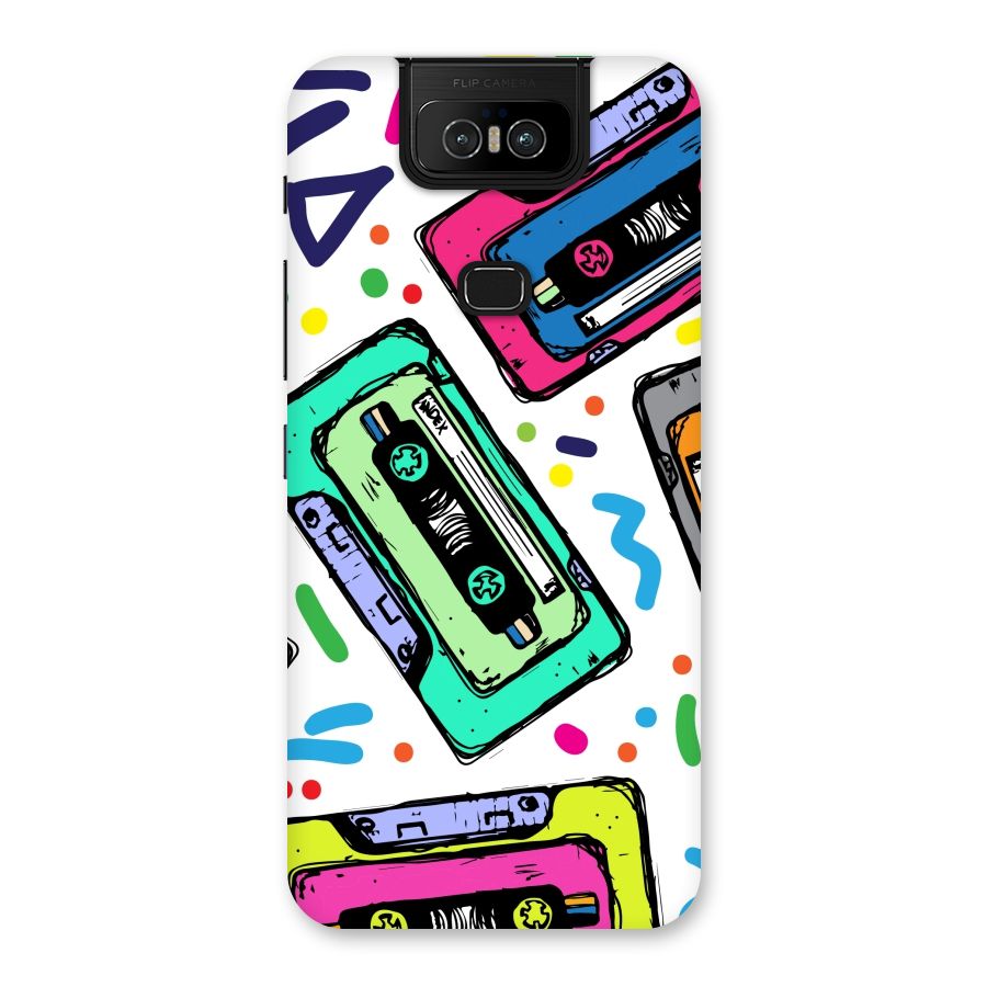 Cassette Pattern Back Case for Zenfone 6z