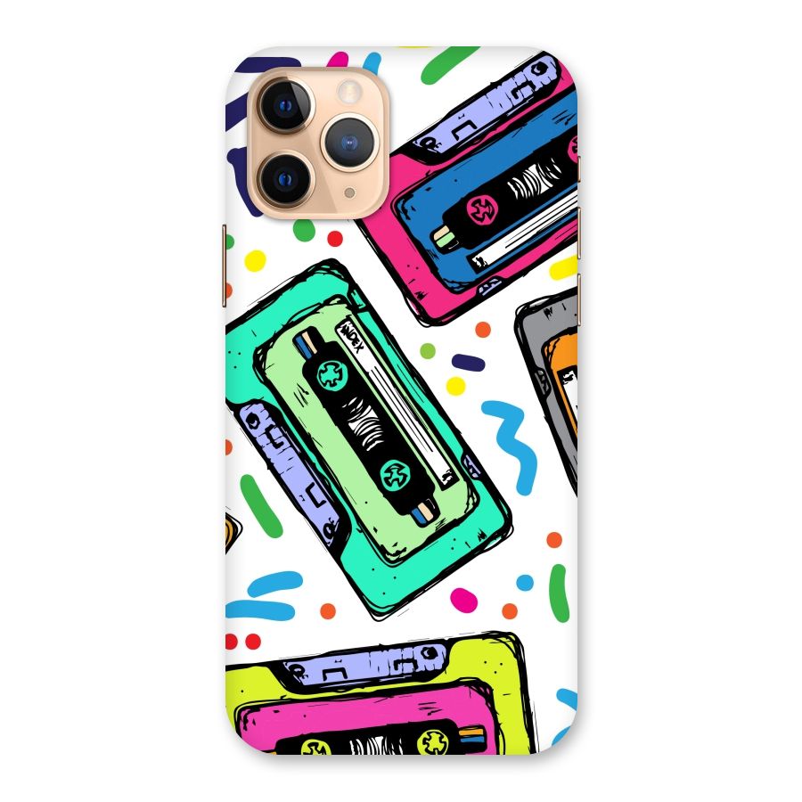 Cassette Pattern Back Case for iPhone 11 Pro