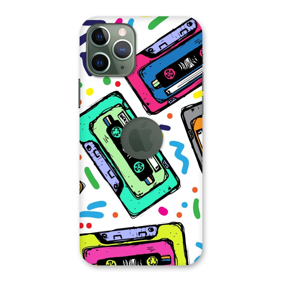 Cassette Pattern Back Case for iPhone 11 Pro Logo  Cut