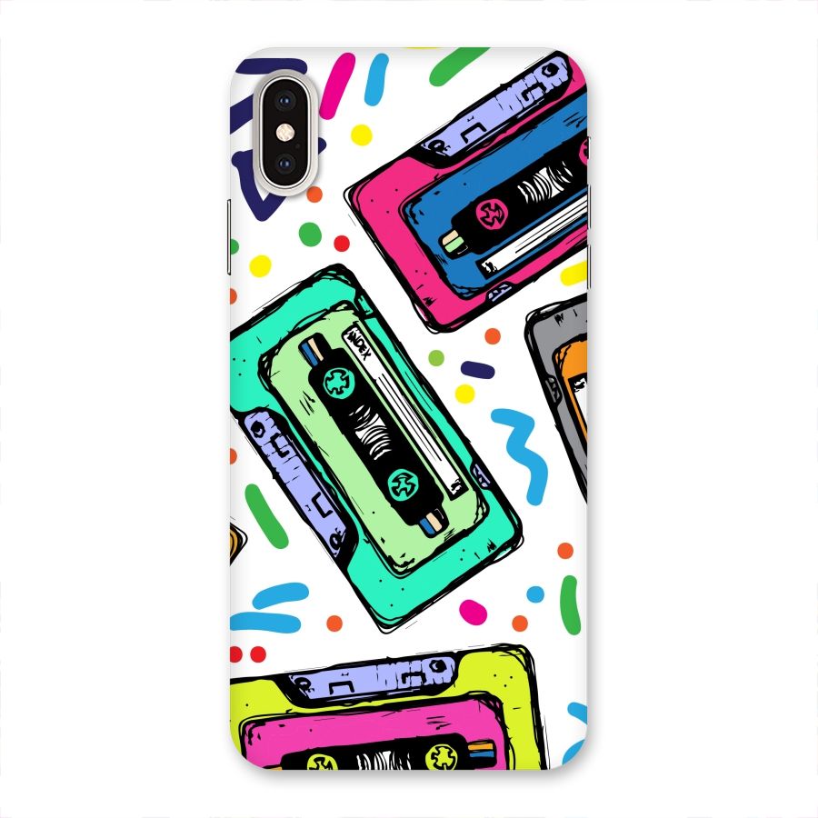 Cassette Pattern Back Case for iPhone XS Max