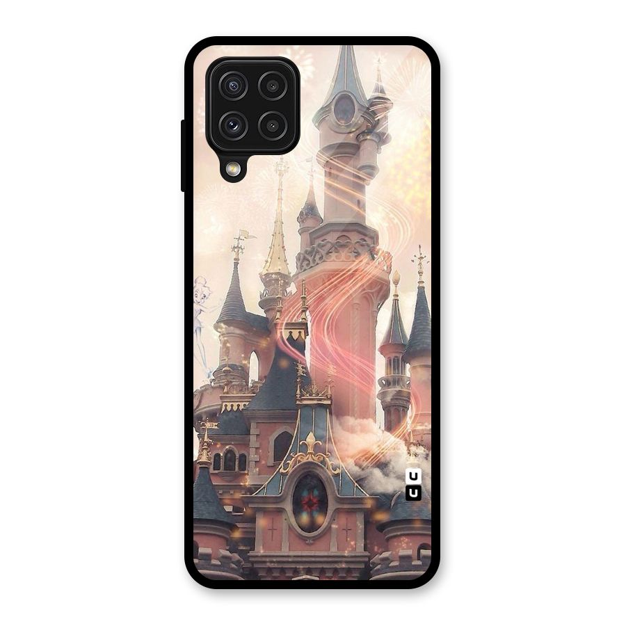 Castle Glass Back Case for Galaxy A22 4G