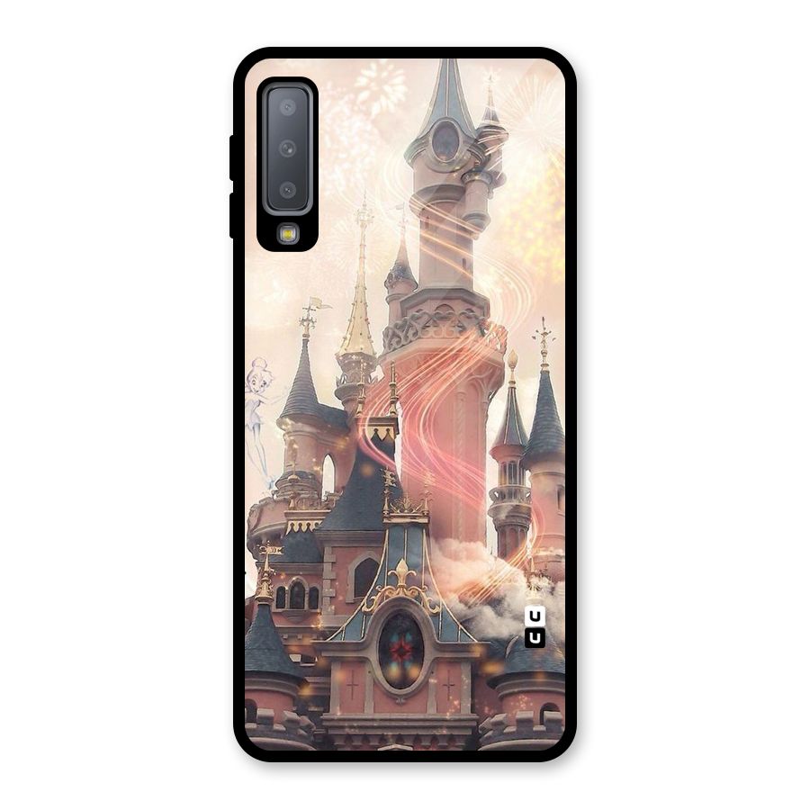 Castle Glass Back Case for Galaxy A7 (2018)