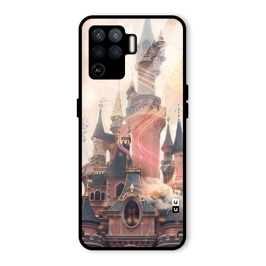 Castle Glass Back Case for Oppo F19 Pro