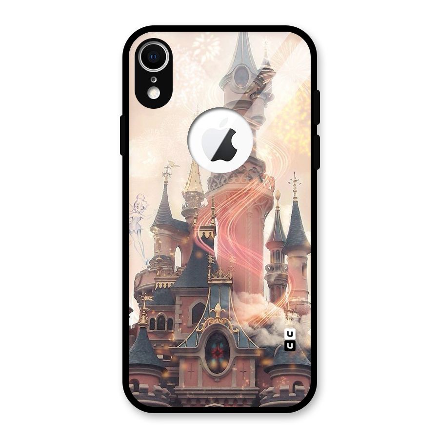 Castle Glass Back Case for iPhone XR Logo Cut