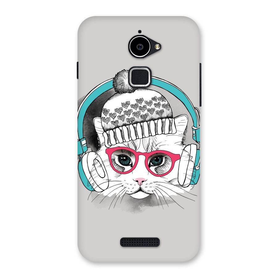 Cat Headphones Back Case for Coolpad Note 3 Lite